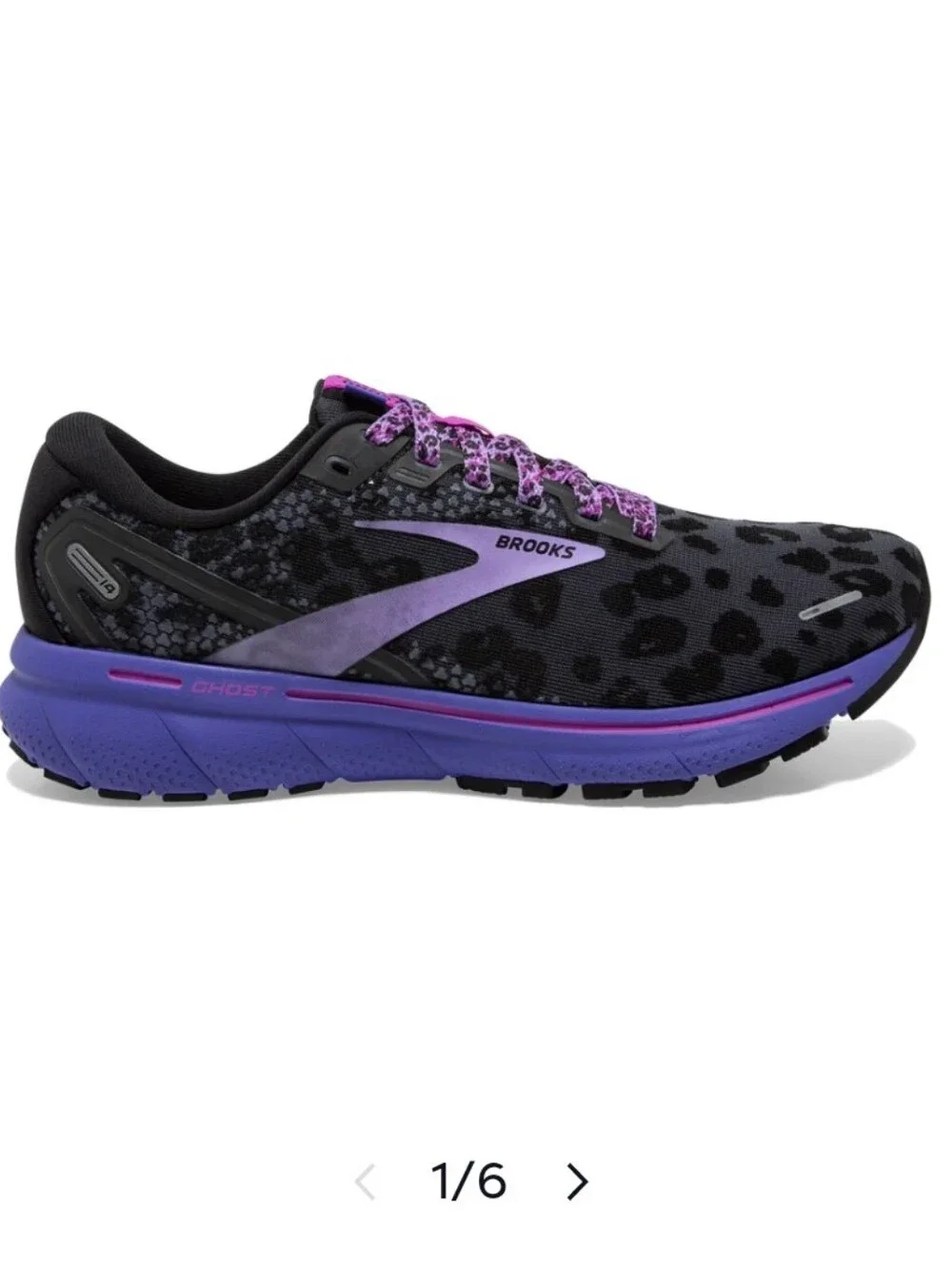 Brooks Ghost 14 Electric Cheetah Leopard Sneakers EUC - Picture 11 of 11